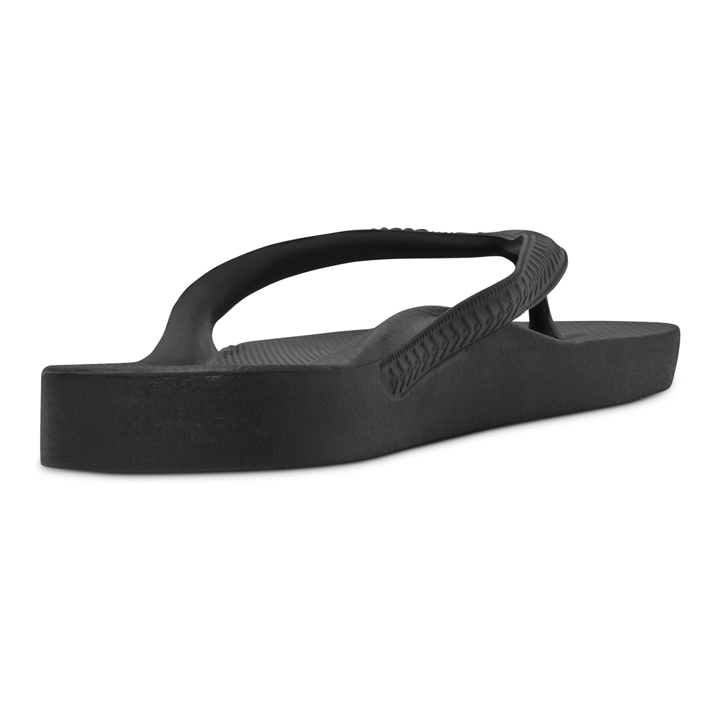 Black Arch Support Thongs - Buderim Foot & Ankle