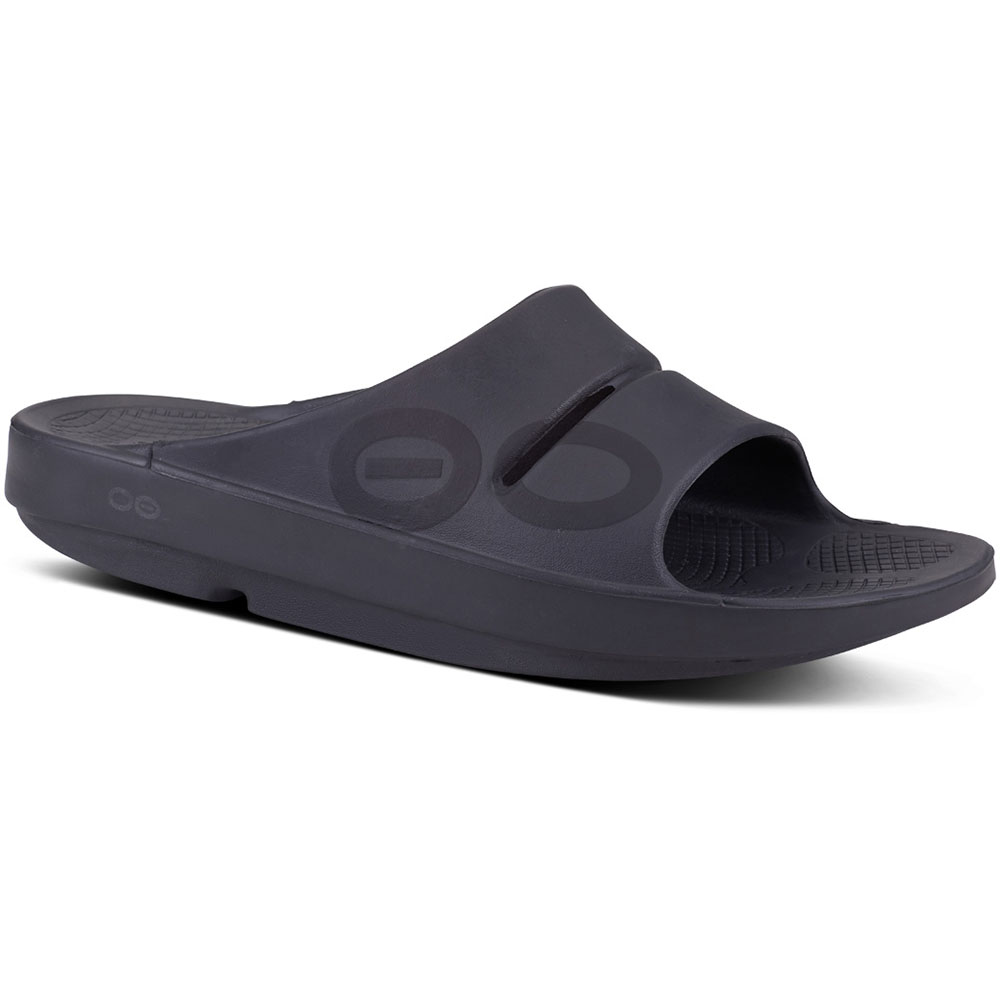 OOFOS Ooahh Sport Slide Black - Buderim Foot & Ankle